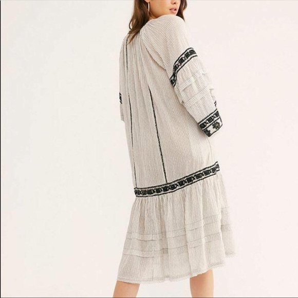 New Free People Vegabond striped Maxi Tunic - Picture 5 of 8